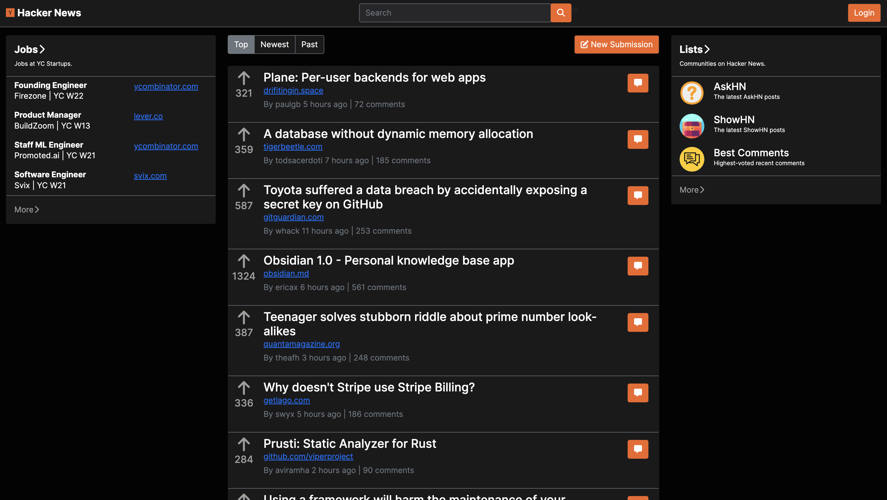 Hacker News Redesign